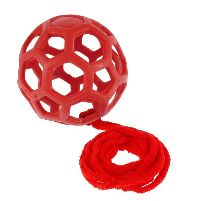 Hanging Horse Treat Ball Hay Feeder Toy Stress Relief Feeding Ball for Horses Goats Sheep Durable Pet Care Accessory